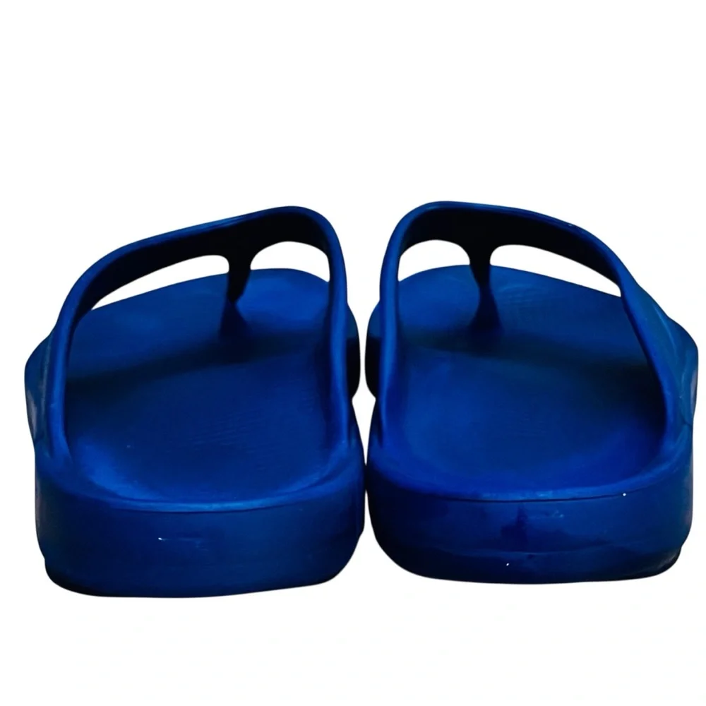 Oofos Ooriginal Sandals Blue & Gray Flip Flops Men’s Sz 12